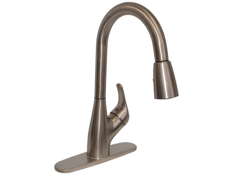 Single-Handle Pull-Down Kitchen Faucet | EZ-Flo