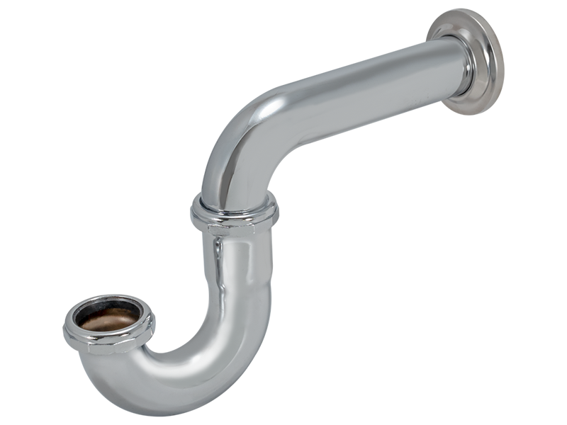 Tecuro Odour Trap With Leak Water Connector, Chrome-plated Brass - View #10