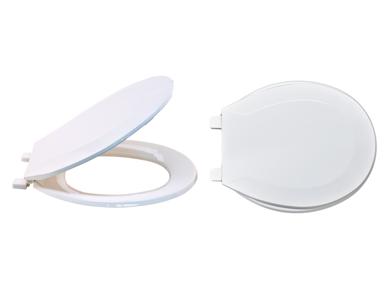 Elongated Plastic Toilet Seat with Lid | EZ-Flo