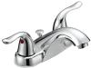 Contemporary Two-Handle Low-Arc Lavatory Faucet - SKU: 10190