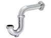 Brass P-Trap with Flange & Cleanout - SKU: 35022