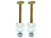 Closet Bolt Set - Solid Brass - SKU: 40018