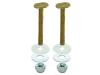 Closet Bolt Set - Solid Brass - SKU: 40019