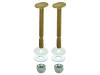 Closet Bolt Set - Solid Brass - SKU: 40020
