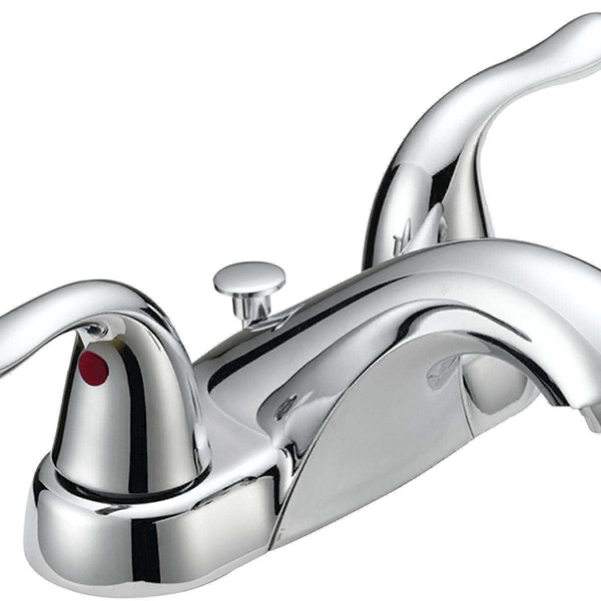 Contemporary Two-Handle Low-Arc Lavatory Faucet | EZ-Flo