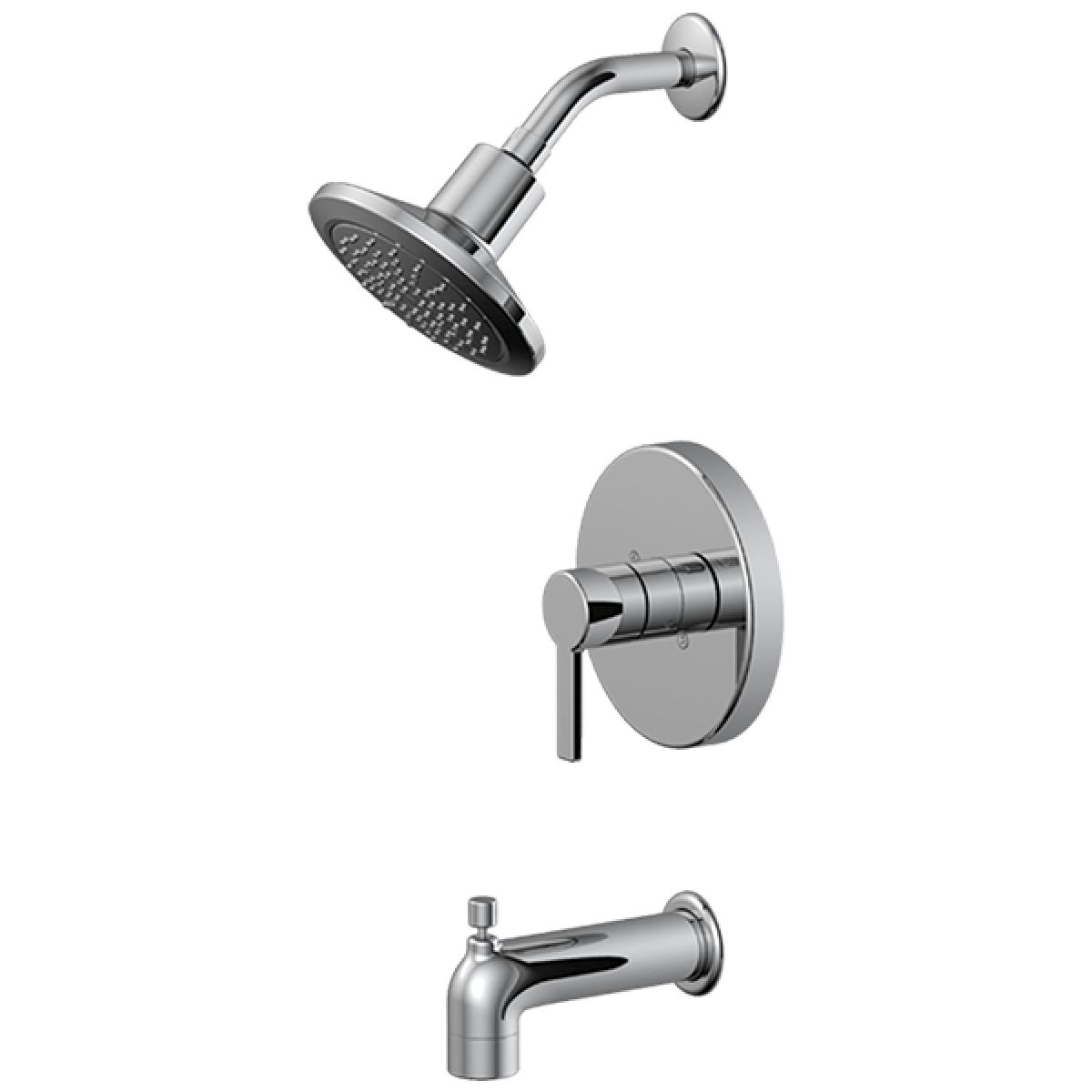 Modern Single-Handle Tub & Shower Trim Kit | EZ-Flo
