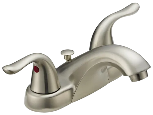 Contemporary Two-Handle Low-Arc Lavatory Faucet - SKU: 10191