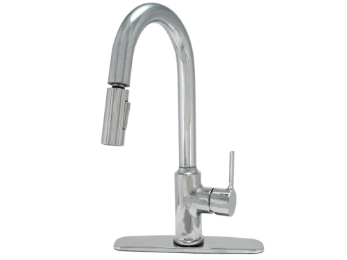 Modern Single-Handle Pull-Down Kitchen Faucet - SKU: 10663
