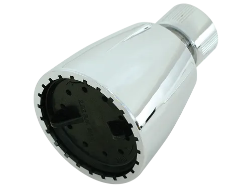 Polished Chrome/Black Adjustable Shower Head - SKU: 15009