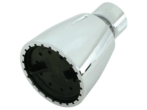 Polished Chrome/Black Adjustable Shower Head - SKU: 15010
