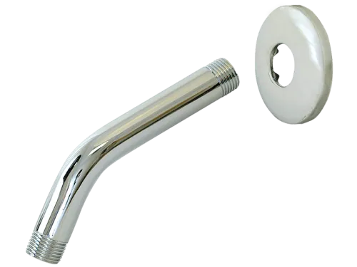 Brass Shower Arm with Steel Flange - SKU: 15053