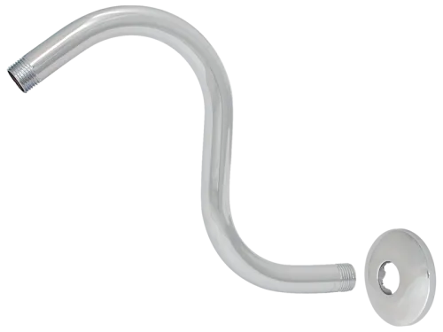 S-Shape Shower Arm with Flange - SKU: 15056