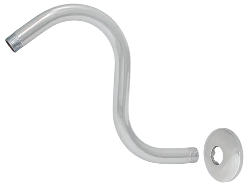 S-Shape Shower Arm with Flange - SKU: 15058