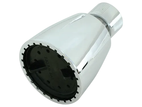 Polished Chrome/Black Adjustable Shower Head - SKU: 15134