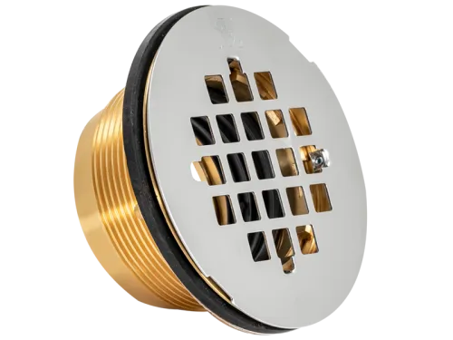 Brass IPS No-Caulk Shower Drain - SKU: 15306