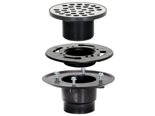 PVC Low Profile Floor and Shower Drain - SKU: 15342
