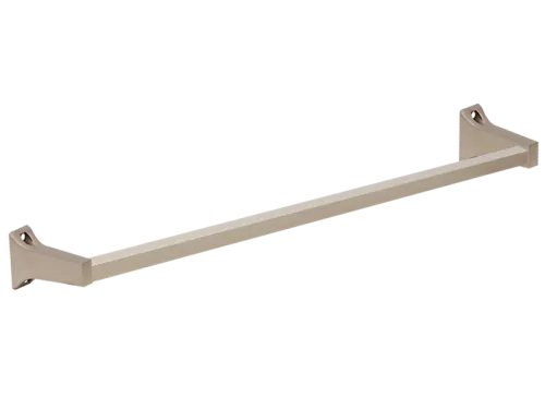 Satin Nickel Square Towel Bar With Brackets - SKU: EZ-16178
