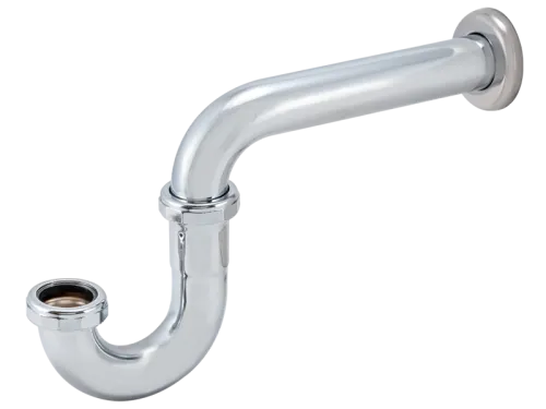 Brass P-Trap with Flange - SKU: 35002