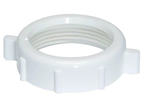 White PVC Slip-Joint Nut - SKU: 35089
