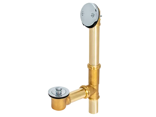 Lift-N-Lock Two-Hole Brass Tub Drain Kit - SKU: 35203