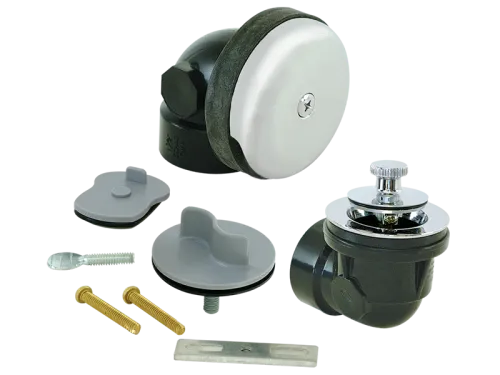 Lift-N-Lock One-Hole Half Bath Tub Drain with Test Kit and Cross Bar - SKU: 35264