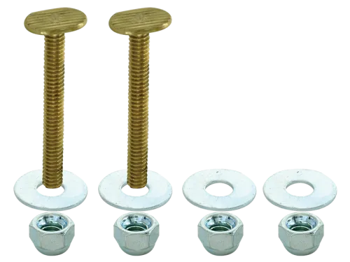 Closet Bolt Set - Brass-Plated - SKU: 40027