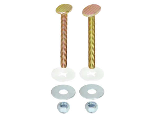 Closet Bolt Set - Solid Brass - SKU: 40030