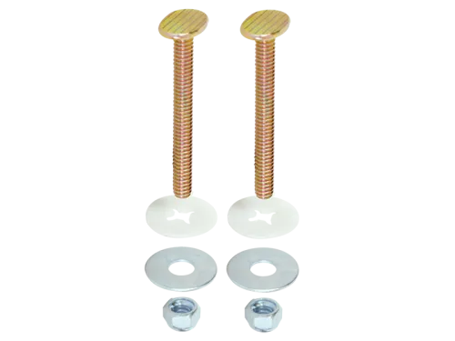 Closet Bolt Set - Brass-Plated - SKU: 40042