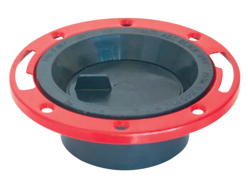ABS/DWV Closet Flange with Knock-Out and Swivel Ring - SKU: 85728