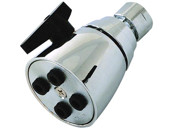 Deluxe Shower Head with Black Accents - SKU: 15017