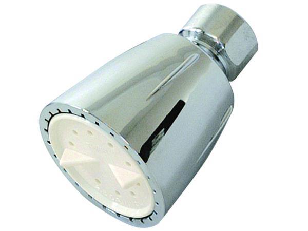 Polished Chrome/White Adjustable Shower Head - SKU: 15046