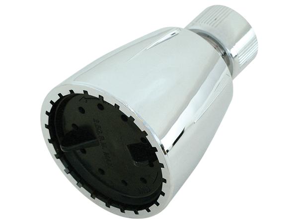 Polished Chrome/Black Adjustable Shower Head - SKU: 15134
