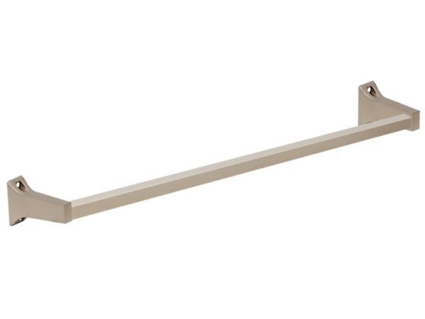 Satin Nickel Square Towel Bar With Brackets - SKU: EZ-16178