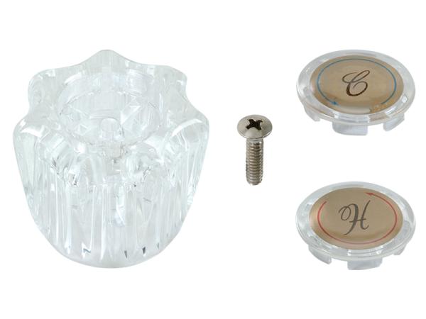 Acrylic Handle for Two-Handle Faucet - SKU: 32145