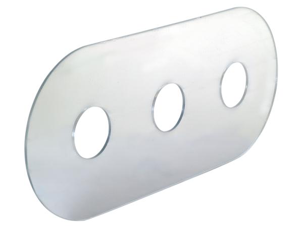 Mirror-Finished Faucet Hole Covers - SKU: 34043