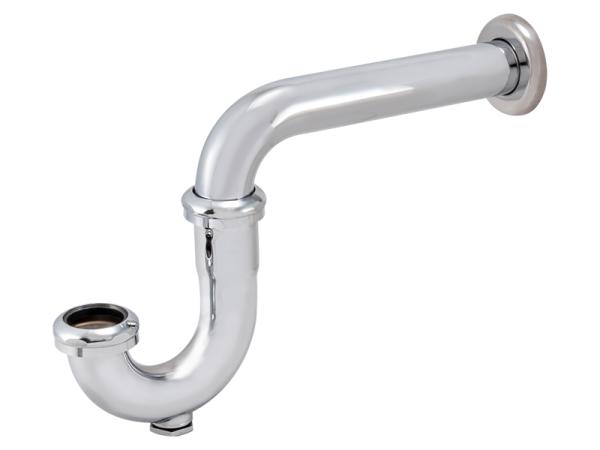 Brass P-Trap with Flange & Cleanout - SKU: 35020