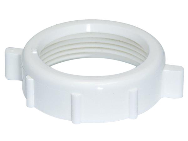 White PVC Slip-Joint Nut - SKU: 35068