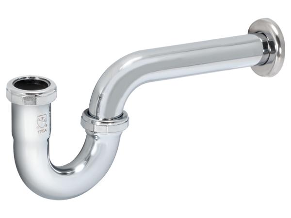 Brass P-Trap with Flange - SKU: 35099