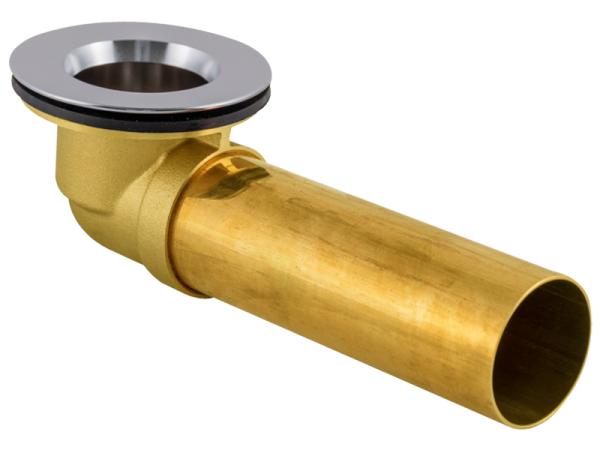 Tube Brass Waste and Overflow Shoe - SKU: 35224