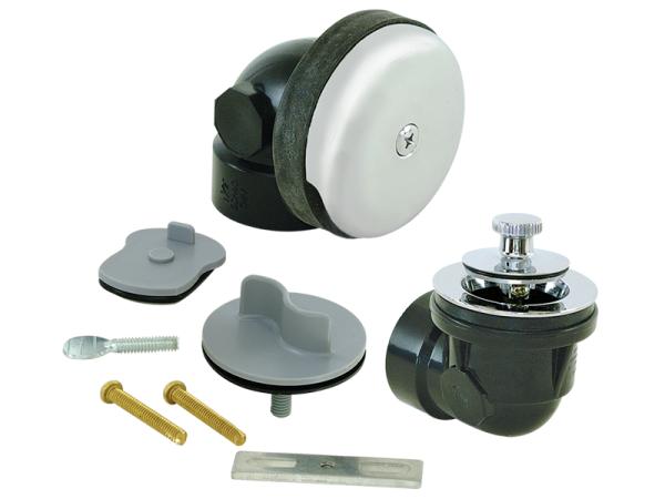 Lift-N-Lock One-Hole Half Bath Tub Drain with Test Kit and Cross Bar - SKU: 35264
