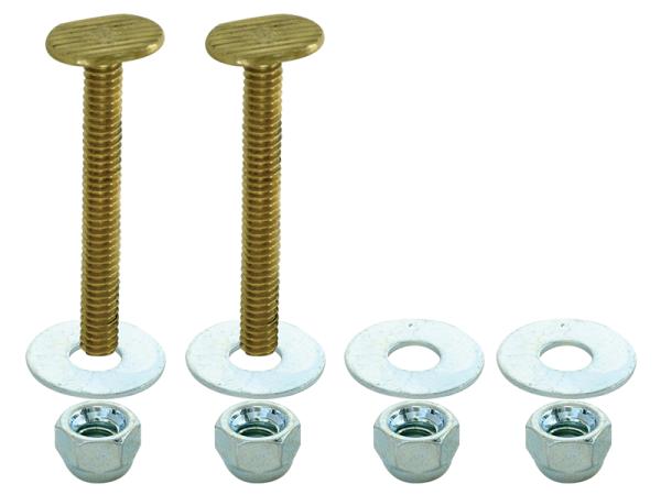 Closet Bolt Set - Brass-Plated - SKU: 40027