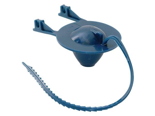 Pro Series PVC Blue Toilet Tank Flapper with Fiber Strap - SKU: 48551