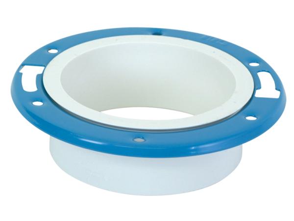PVC Adjustable Closet Flange with Blue Ring - SKU: 85695