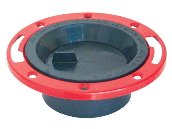 ABS/DWV Closet Flange with Knock-Out and Swivel Ring - SKU: 85728