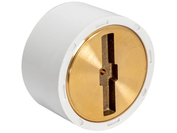 PVC Clean-Out with Brass Plug - SKU: 15336