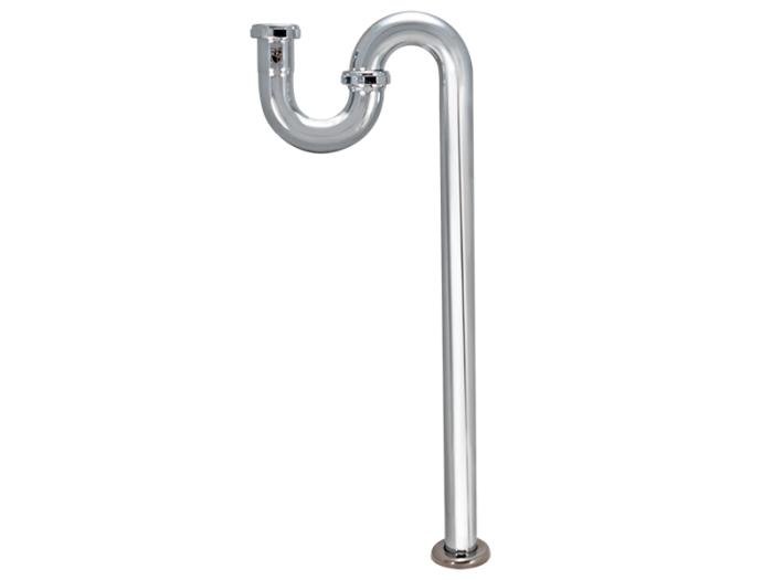 Brass S-Trap with Flange - SKU: 35003